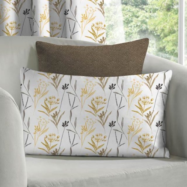 Meadow Summer & Ostrich Brunette Cushion